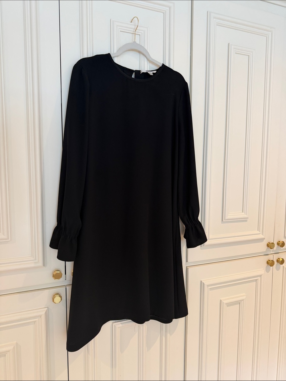 LK Bennett Black Long-Sleeve Shift Dress